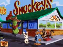 A screenshot of Sam and Max Hit the Road